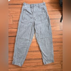 Womens Old Navy Gray Cargo Pants with Elastic Waistband